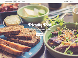 thumbnail of friendly food landing page